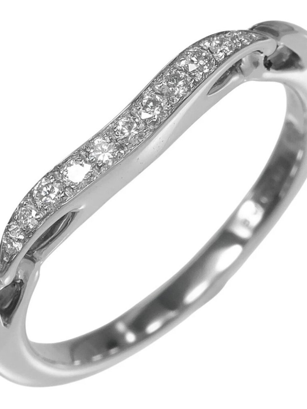 BVLGARI Incontro damore Ring Pt950Platinum/diamond #4.1(US Size) 2.85g Women